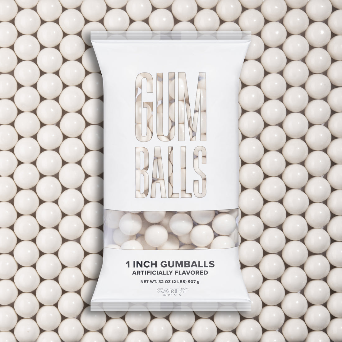 Black & White 1 Inch Round Gumballs