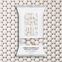 Black & White 1 Inch Round Gumballs