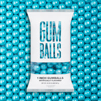 Shimmer Light Blue & Shimmer White 1 inch Round Gumballs