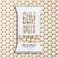 Shimmer Light Blue & Shimmer White 1 inch Round Gumballs