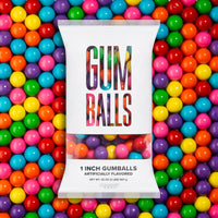 Assorted "Rainbow" 1 inch Round Gumballs