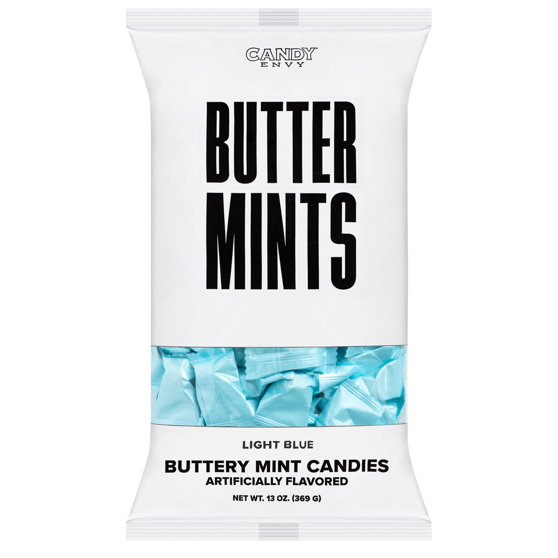 Light Blue Wrapper Buttermints