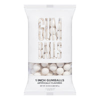 White 1 inch Round Gumballs