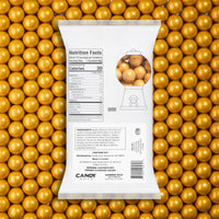 Black & Gold 1 inch Round Gumballs