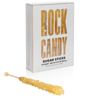 Gold Rock Candy Sugar Sticks - Original Sugar Flavor