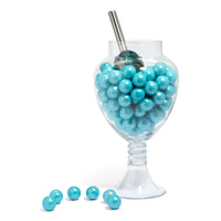 Shimmer Light Blue 1 inch Round Gumballs