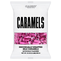 Hot Pink Foil-Wrapped Caramels