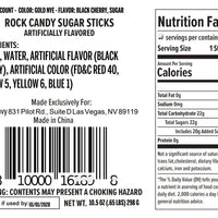 Gold Happy New Year Rock Candy Sugar Sticks
