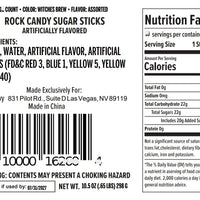 Witches Brew Rock Candy Sugar Sticks