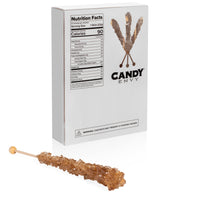 Amber Rock Candy Sugar Sticks - Root Beer Flavor - PREORDER