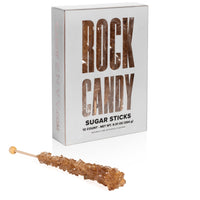 Amber Rock Candy Sugar Sticks - Root Beer Flavor