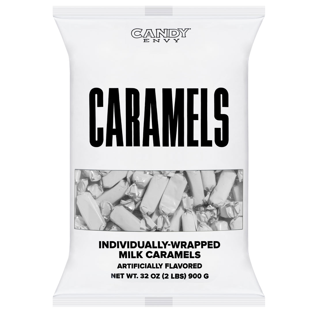 White Foil-Wrapped Caramels