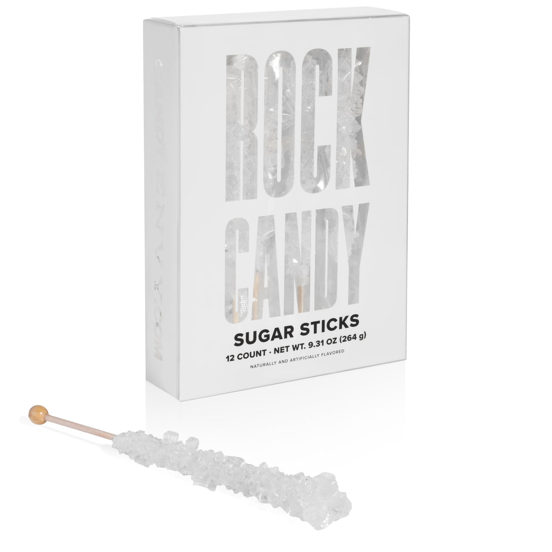 White Rock Candy Sugar Sticks - Original Sugar Flavor