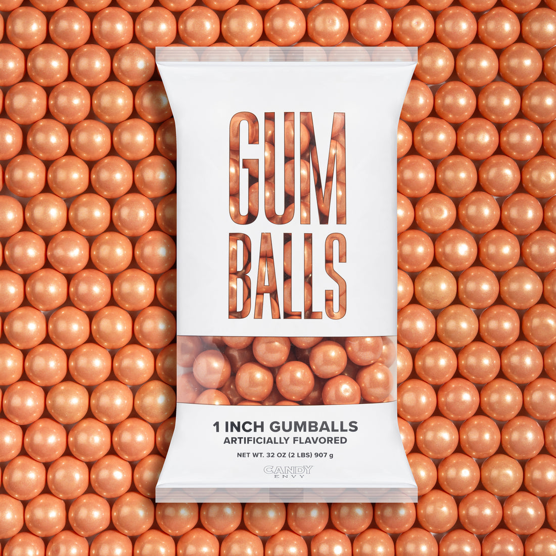 Shimmer Rose Gold 1 inch Round Gumballs