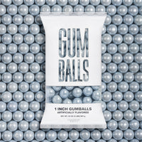 Shimmer Silver 1 inch Round Gumballs