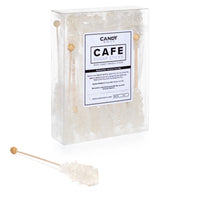 White Café Mini Rock Candy Sugar Sticks - Original Sugar Flavor