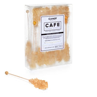 Amber Café Mini Rock Candy Sugar Sticks - Original Sugar Flavor