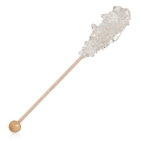 Amber and White Café Mini Rock Candy Sugar Sticks - Original Sugar Flavor
