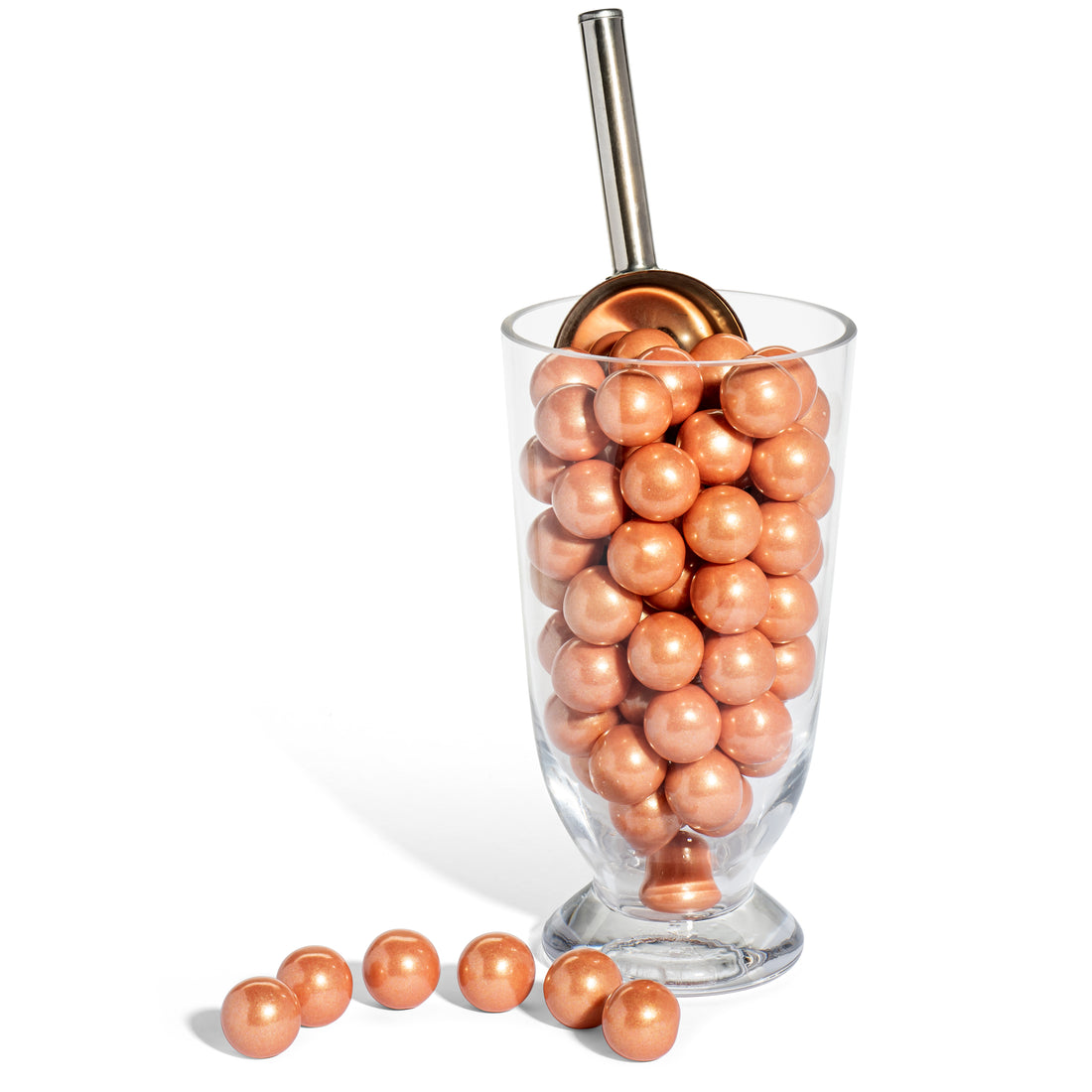 Shimmer Rose Gold 1 inch Round Gumballs