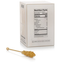 Amber Mini Rock Candy Sugar Sticks - Original Sugar Flavor