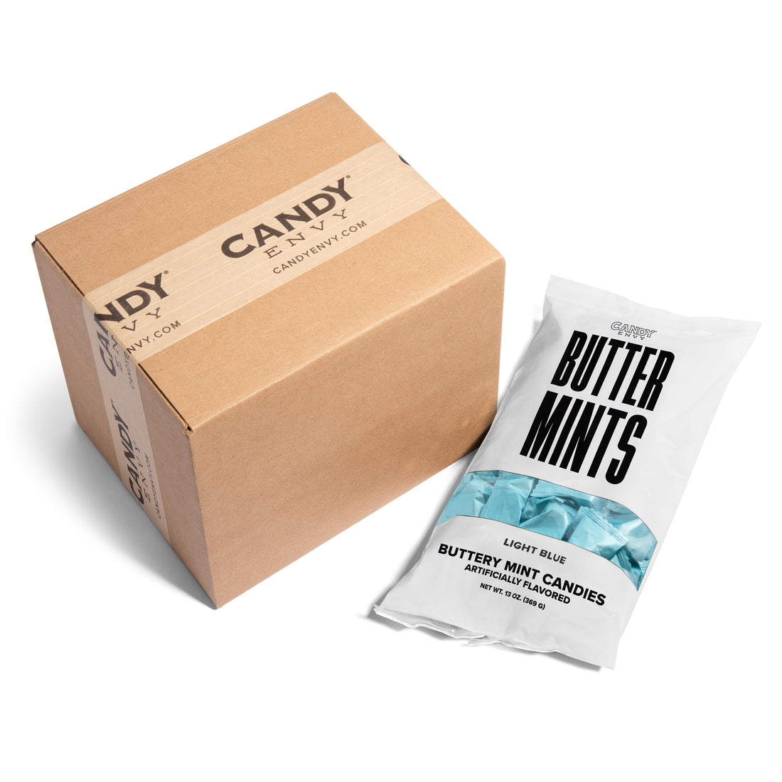 Light Blue Wrapper Buttermints