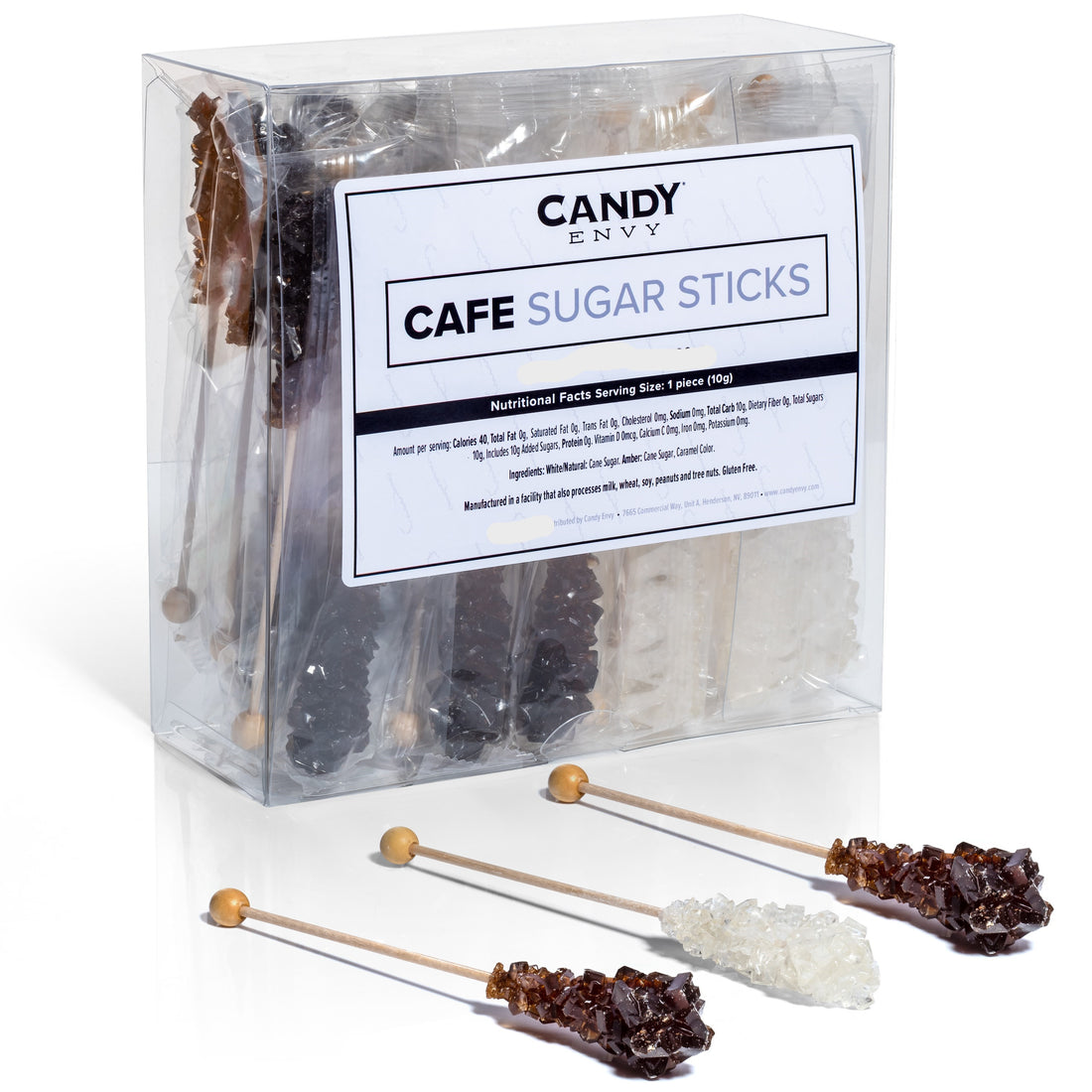 Amber and White Cafe Sugar Sticks - Original Sugar Flavor