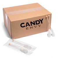 White Mini Rock Candy Sugar Sticks - Original Sugar Flavor