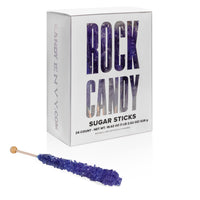 Purple Rock Candy Sugar Sticks - Grape Flavor