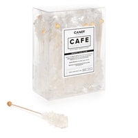 White Café Mini Rock Candy Sugar Sticks - Original Sugar Flavor