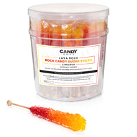 Lava Rock Rock Candy Sugar Sticks - Cinnamon Flavor