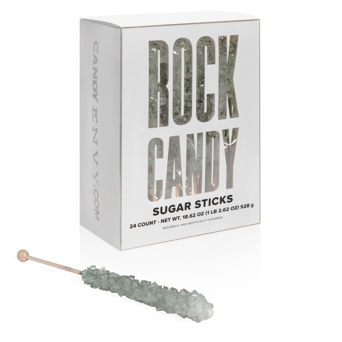 Silver Rock Candy Sugar Sticks - Original Sugar Flavor