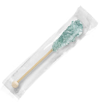 Silver Mini Rock Candy Sugar Sticks - Original Sugar Flavor