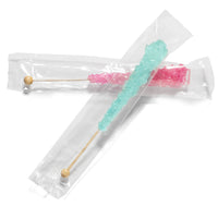 Light Blue and Pink Rock Candy Crystal Stick for Gender Reveal Party