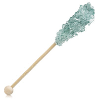 Silver Mini Rock Candy Sugar Sticks - Original Sugar Flavor