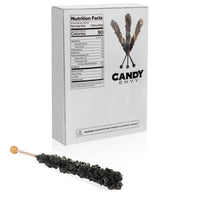 Black Rock Candy Sugar Sticks - Black Cherry Flavor