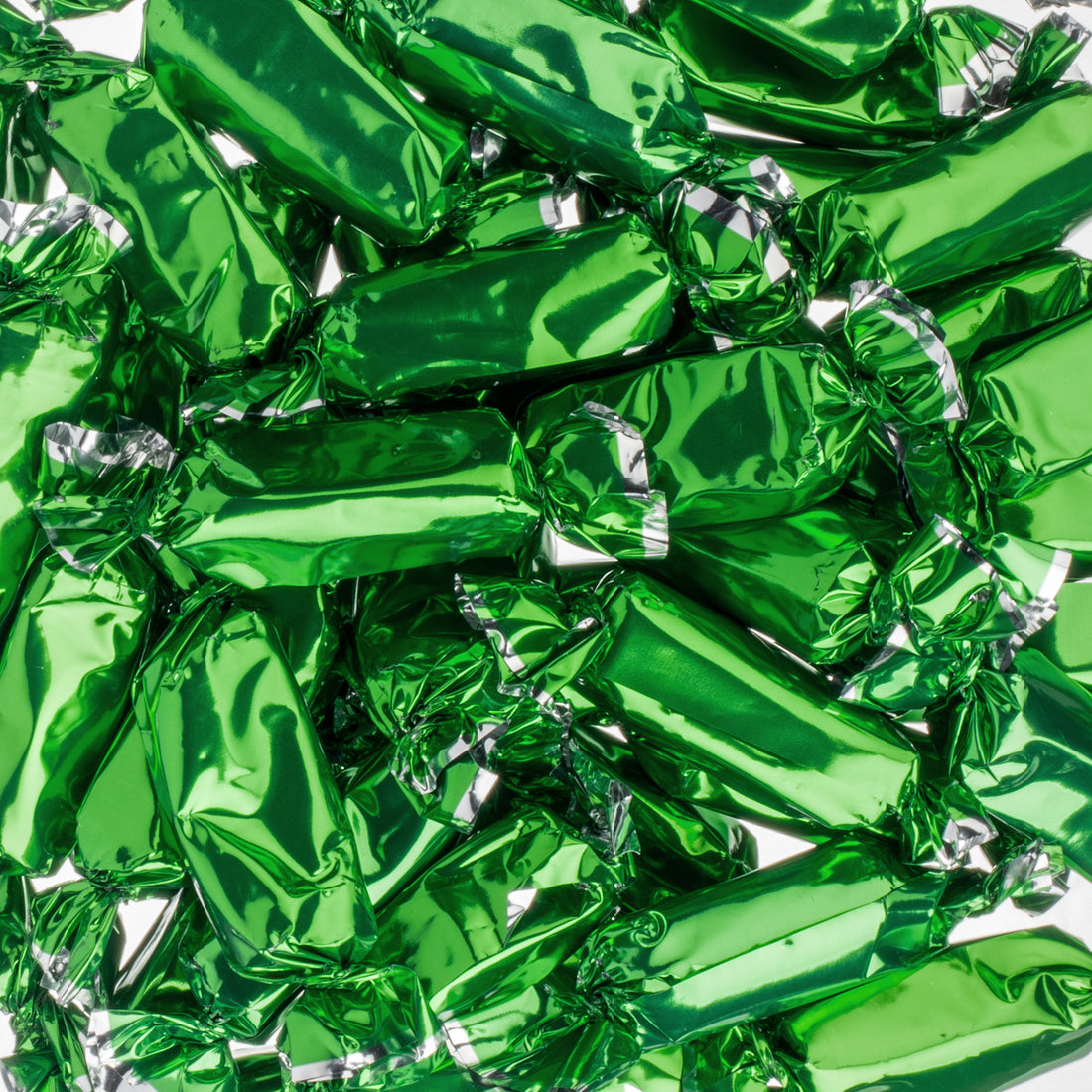 Green Foil-Wrapped Caramels