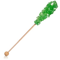 Green Café Mini Rock Candy Sugar Sticks - Lime Flavor