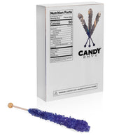Purple Rock Candy Sugar Sticks - Grape Flavor
