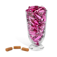 Hot Pink Foil-Wrapped Caramels