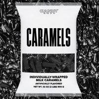 Black Foil-Wrapped Caramels