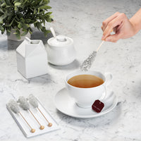 Silver Café Mini Rock Candy Sugar Sticks - Original Sugar Flavor
