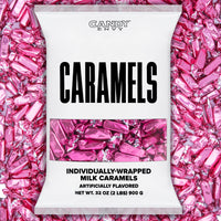 Hot Pink Foil-Wrapped Caramels