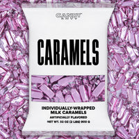Light Pink Foil-Wrapped Caramels
