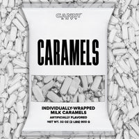 White Foil-Wrapped Caramels