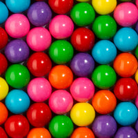 Assorted "Rainbow" 1 inch Round Gumballs