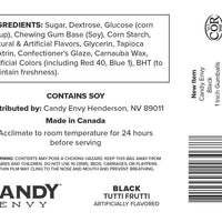 Black 1 inch Round Gumballs