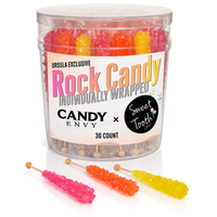 Candy Envy x Sweet Tooth – Sunset Rock Candy Sugar Sticks (36 Count)