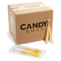 Gold Rock Candy Sugar Sticks - Original Sugar Flavor