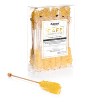 Gold Café Mini Rock Candy Sugar Sticks - Original Sugar Flavor