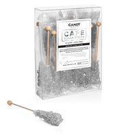 Silver Café Mini Rock Candy Sugar Sticks - Original Sugar Flavor